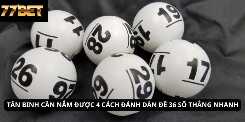 Tân binh cần nắm được 4 cách đánh dàn đề 36 số thắng nhanh